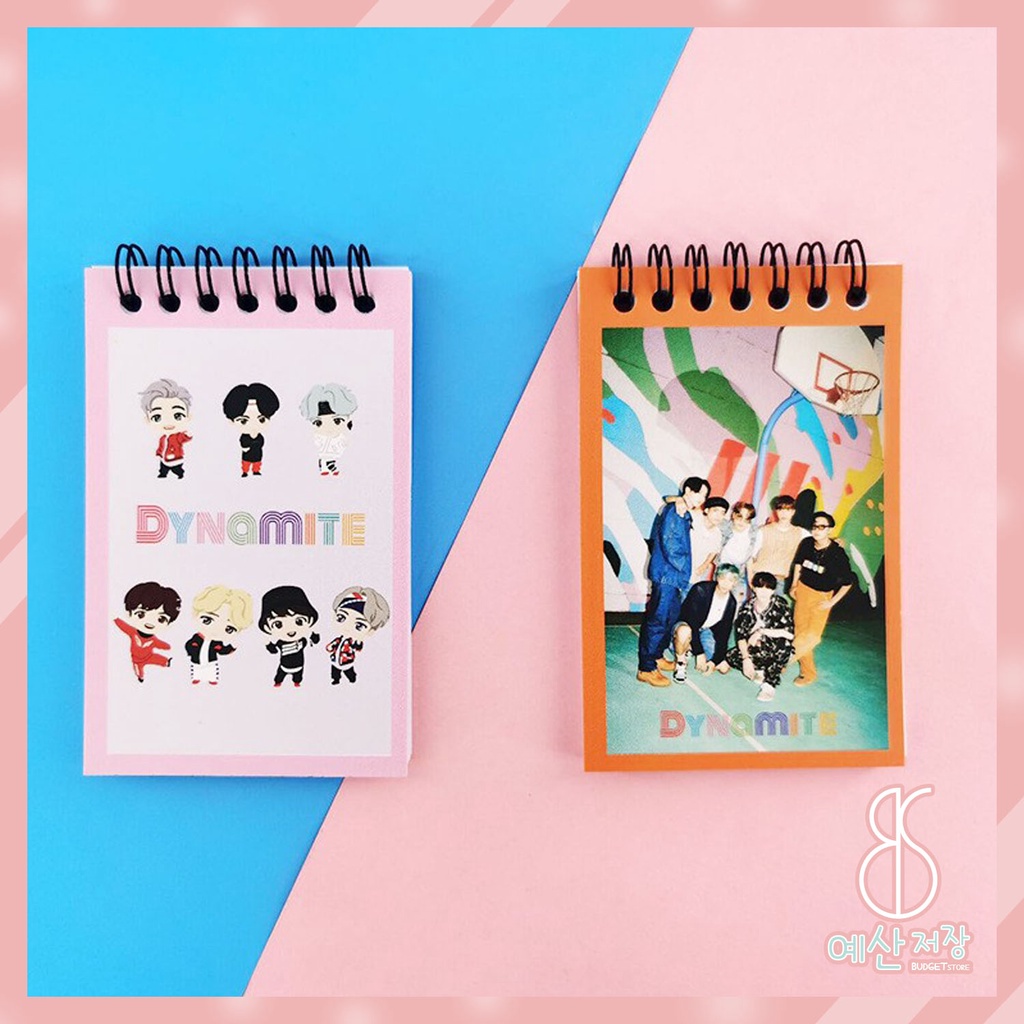 [BS] BISA COD Memo Book KPOP Note Buku Kecil BTS BT21 Tiny Tan Dynamite X1 Black Pink NCT - KP273