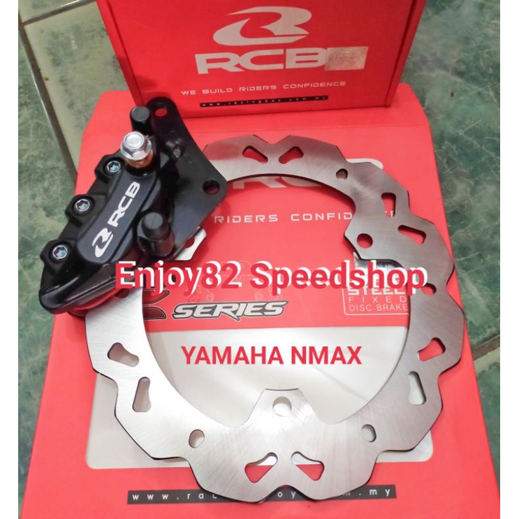 Paket Kaliper Depan Plus disc piringan Cakram Rcb Racing boy Yamaha nmax old n new