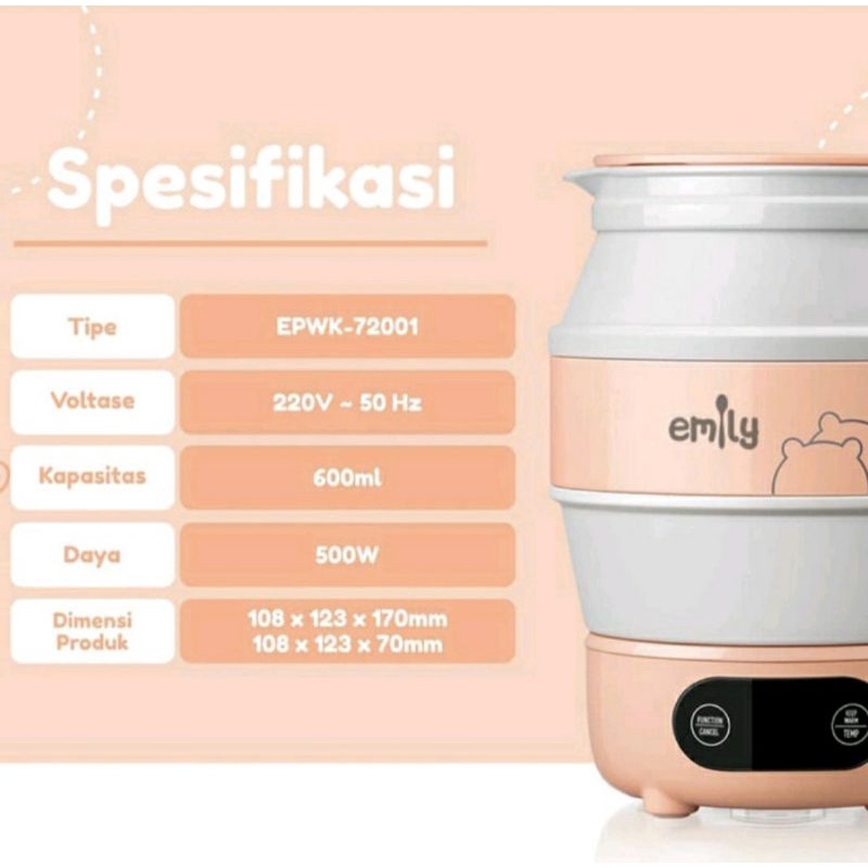 Emily Portable Water Kettle EPWK-72001