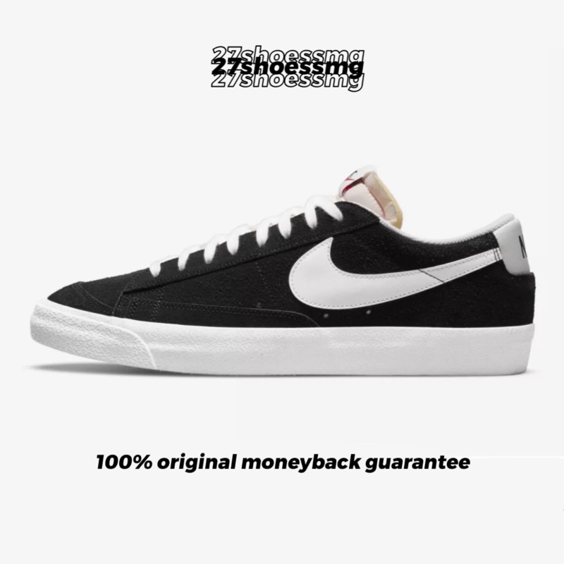 Nike Blazer Low 77 Black White Suede 100% Original Resmi Nike Store