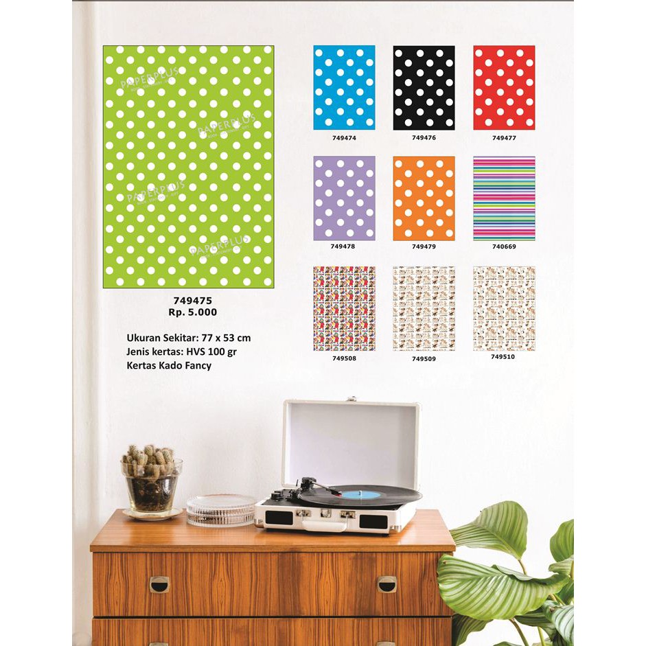 

Kertas Kado Besar Polkadot Besar Hijau_Series
