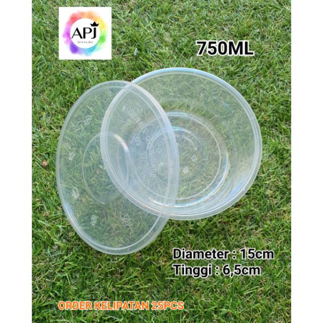 Thinwall Cup 750ml Thinwall Bowl 750ml Mangkok Plastik 750 ml Anti Tumpah