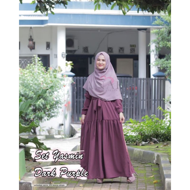 Set Gamis Yasmin Pashmina by Nanabi Collections