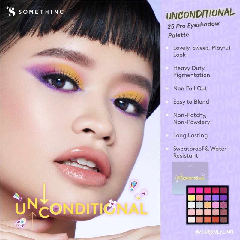 SOMETHINC POWER 25 Pro Eyeshadow Palette Unconditional Unstoppable Unbreakable Make Up Han So Hee