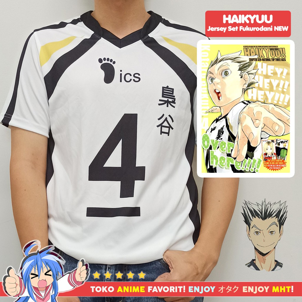 Kostum Anime Cosplay Haikyuu Fukurodani Jersey NEW Version 2 HAIKYUU TO THE TOP Bokuto Akaashi