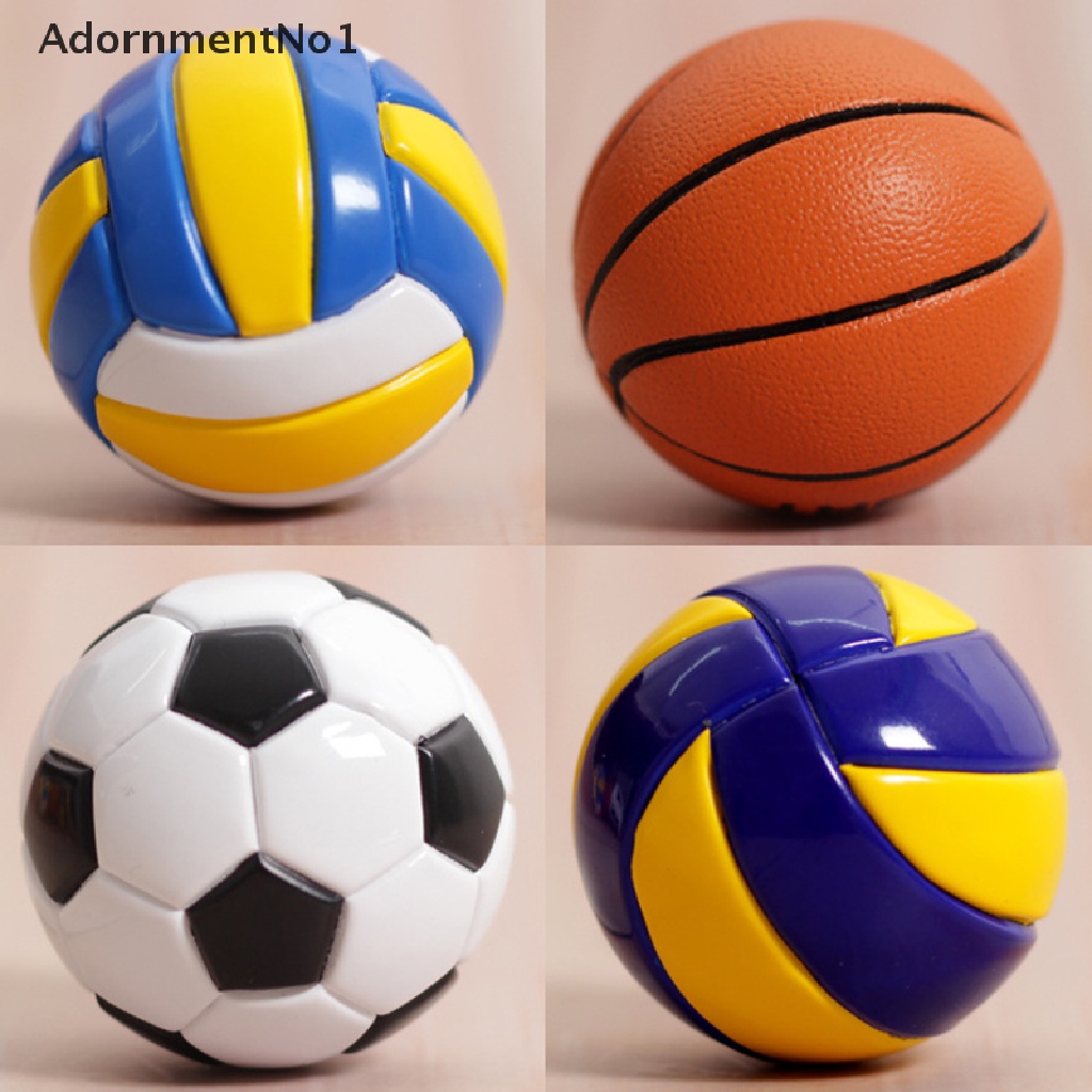 (AdornmentNo1) Gantungan Kunci Bentuk Bola Basket / Voli / Sepak 3D Untuk Suvenir / Hadiah