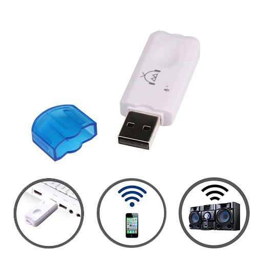 USB DONGLE BLUETOOTH RECEIVER WITH MIC PLAG &amp; PLAY [import]