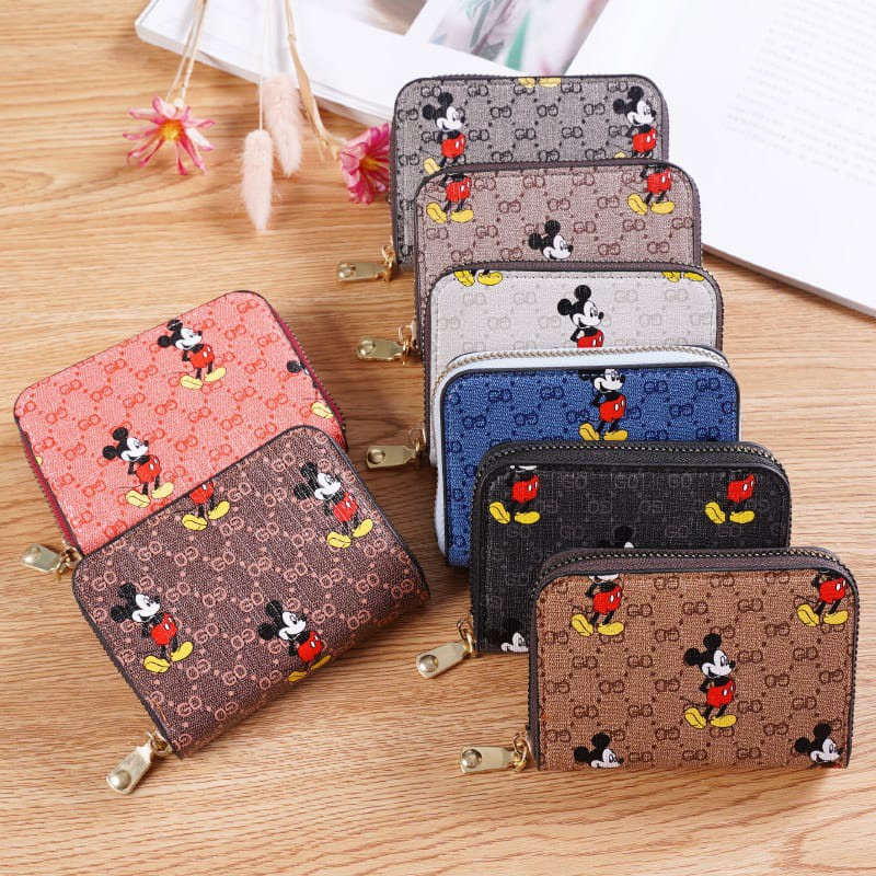 (COD) Dompet Kartu Wanita Mickey Wallet Coin Card Pocket MALL SHOPPING