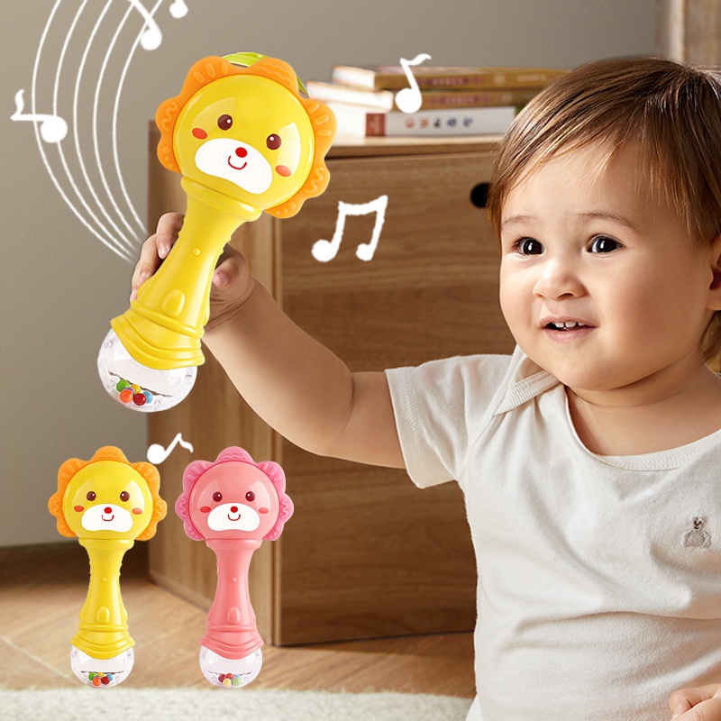 HIPPO LAND Mainan Kerincingan Bayi / teether rattle stick/mainan gigitan bayi BPA FREE 189