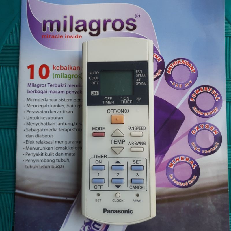 Remote AC PANASONIC Original Fan speed .