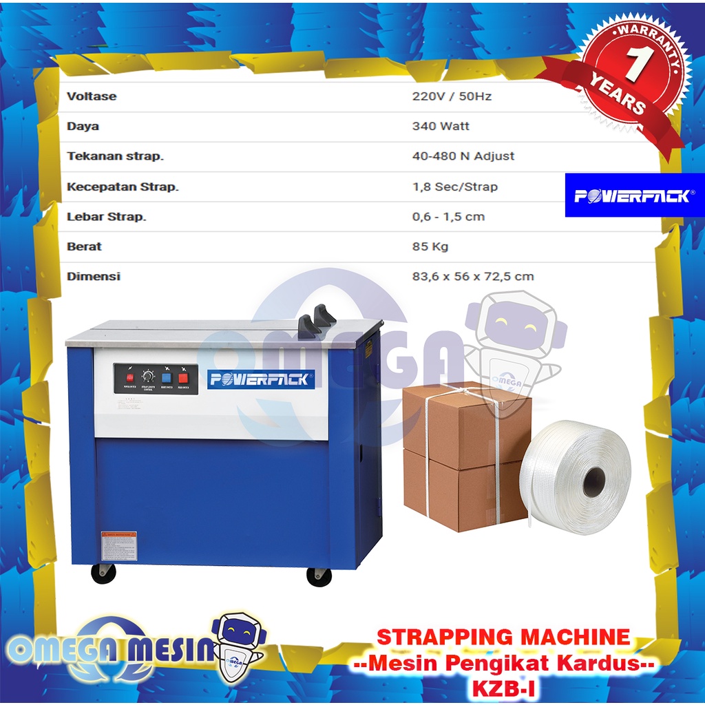 

Mesin Pengikat Kardus / Strapping Machine KZB-I - Semi Otomatis