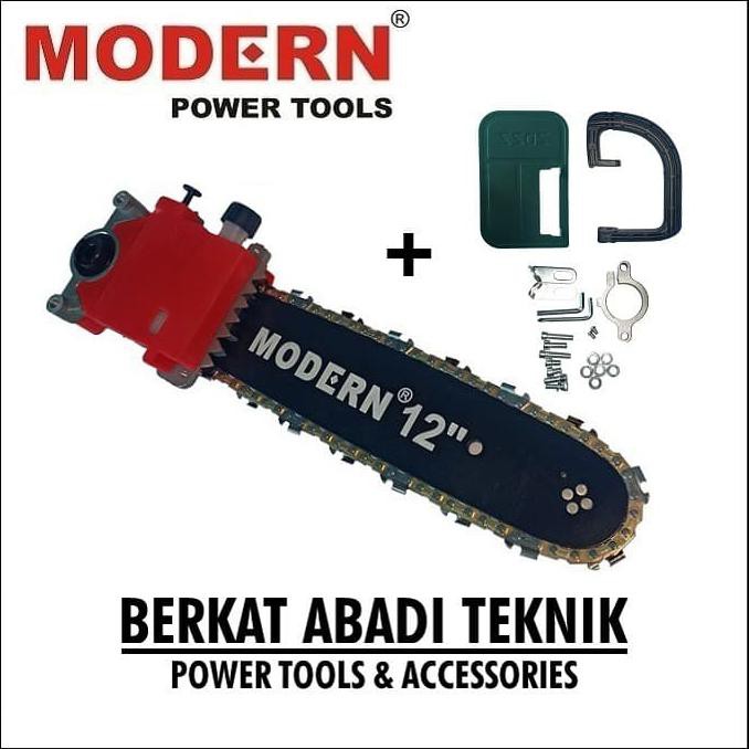 MODERN Chainsaw Mini 12" Inch Chain Saw Gergaji Potong Kayu Gerinda