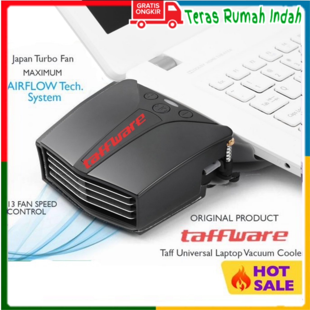 Taffware Universal Cooler Laptop Fan USB - Vacum Cooler Pendingin Laptop Kipas Laptop - Cooling Pad 