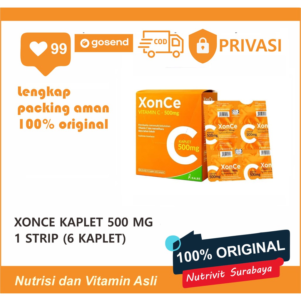 XonCe Kaplet Multivitamin 500 MG 1 STRIP