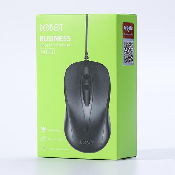 Robot M100 Wired Mouse Laptop Komputer Kabel Termurah (new M110 M120)