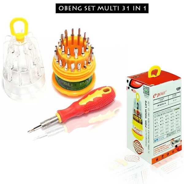 Obeng Set Reparasi 31 in 1 Multifungsi Lengkap EDC Tools Kit Set PC HP