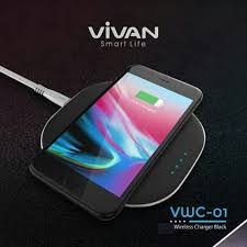 Charger wireless VIVAN vwc-01 Smart IC Technology ORIGINAL GARANSI - Hitam