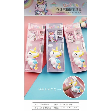 

kotak pensil megnet karakter unicorn