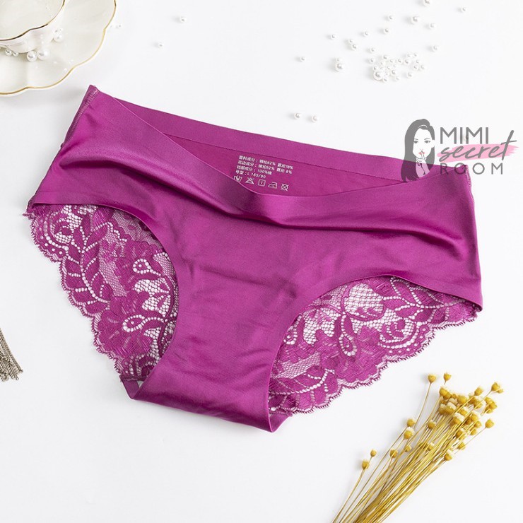 ❤ MIMI ❤ Renda Panties Celana dalam brukat renda CD seamless Bahan Ice Silk Lace Sexy TERLARIS