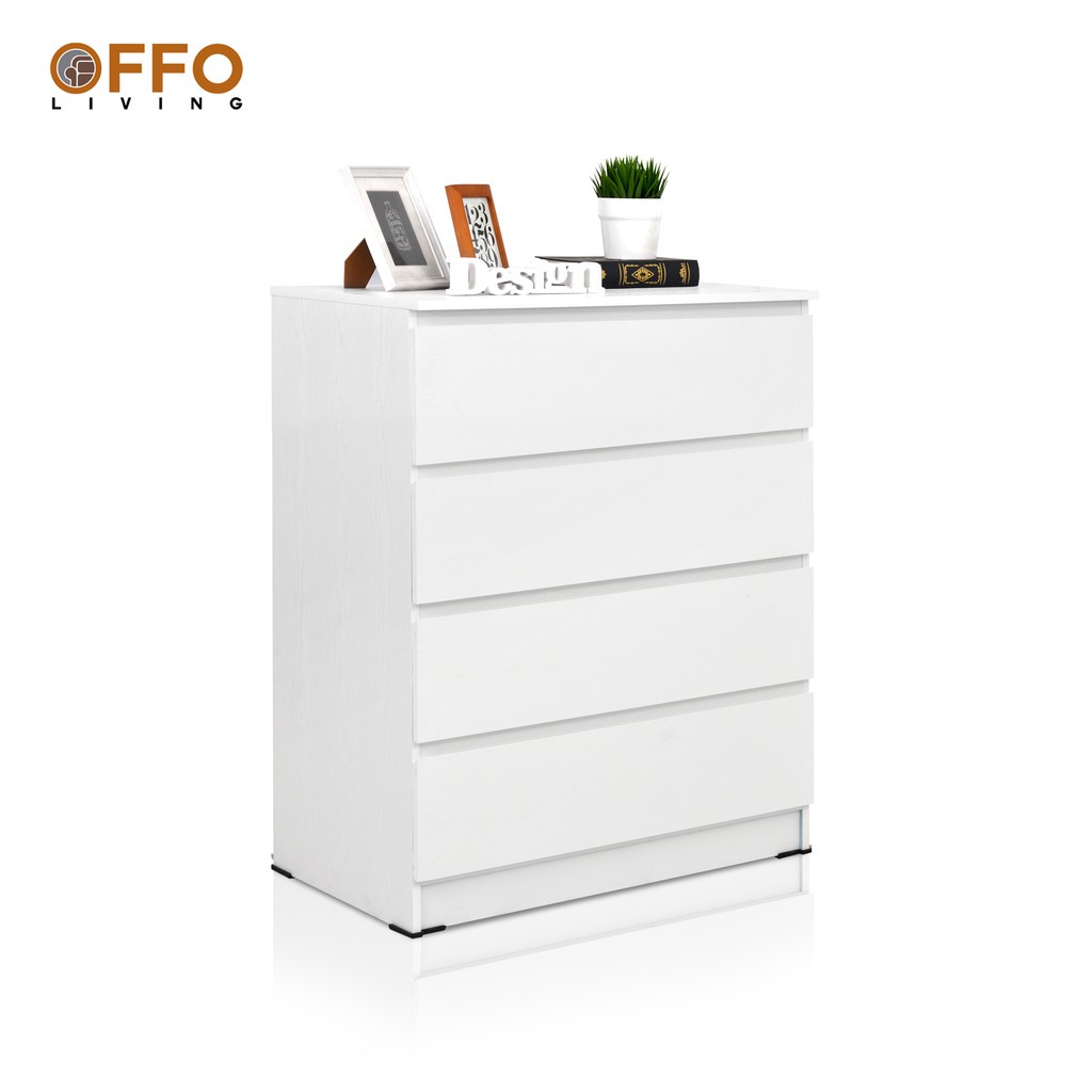 Happy Premier - Rak 4 Drawer Oak White Mate - CSD2613010 4 Laci CSD MALM