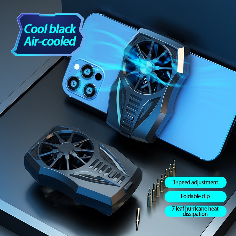 Qoola GT05 Handphone Kipas Radiator Cooler Air-Cooled Pendingin HP 400mAh baterai buat untuk PUBG FF
