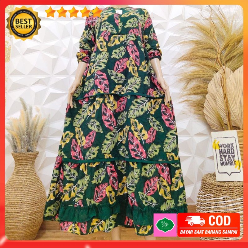 Gamis Plat Monalisa Premium Kombinasi Ceruty Motif Janda Bolong Terbaru Fashion Muslim Dewasa Kekinian Viral Simple Mewah Ori Asli Brukat Jumbo Rayon Syari Modern Elegan Set Jilbab Sakura Not Polos Polkadot Motif Bunga Azahra 2 In 1 Aisyah Original Aden