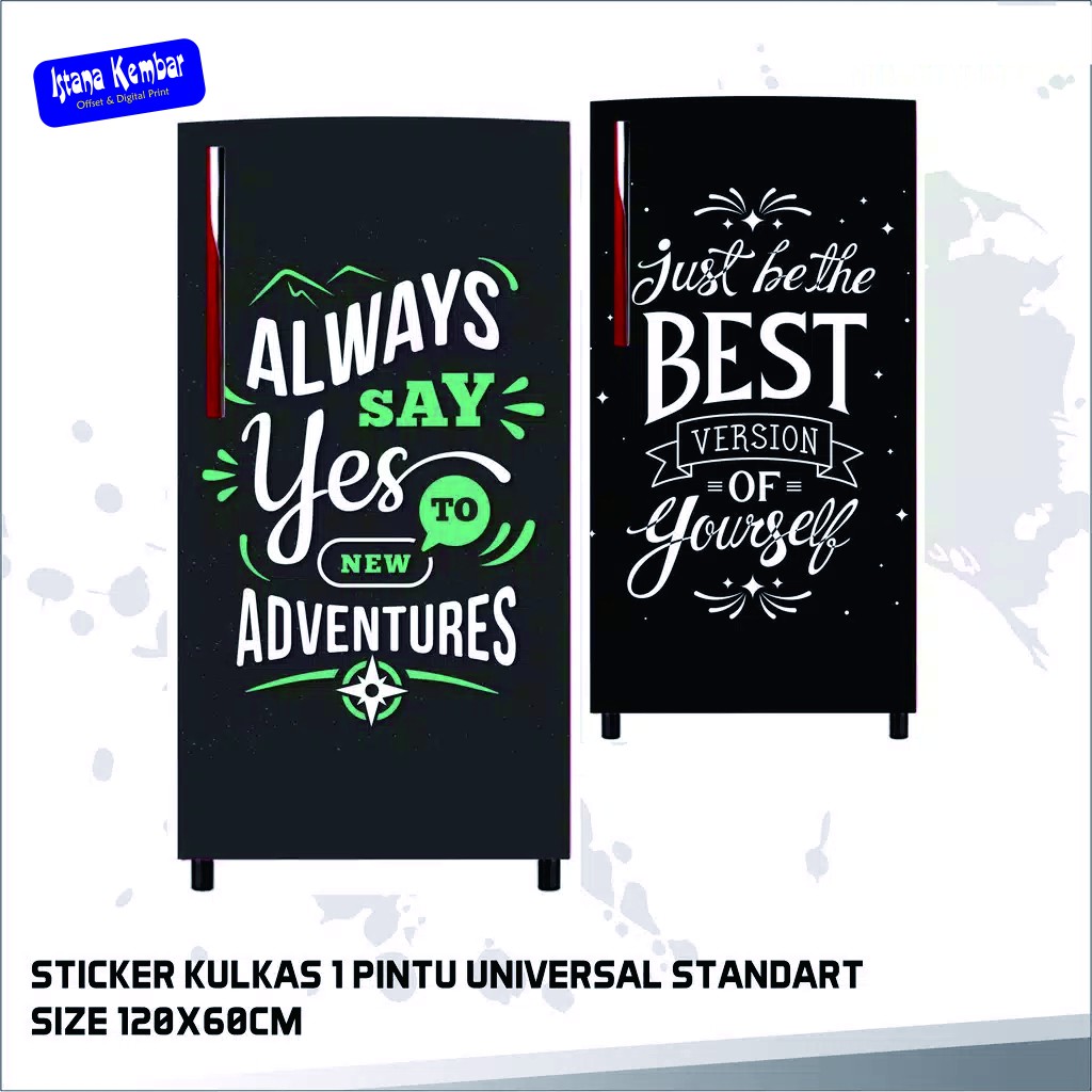 Sticker Kulkas Stiker Kulkas Satu Pintu Stcker quotes Kulkas 1 Pintu