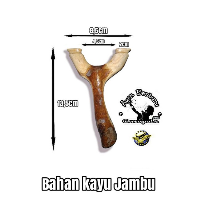 Ketapel OTT dari bahan kayu JAMBU BIJI/Ayon Catapult