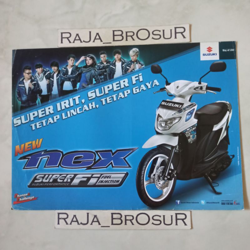 Poster brosur flyer katalog Suzuki New Nex Super FI 2012