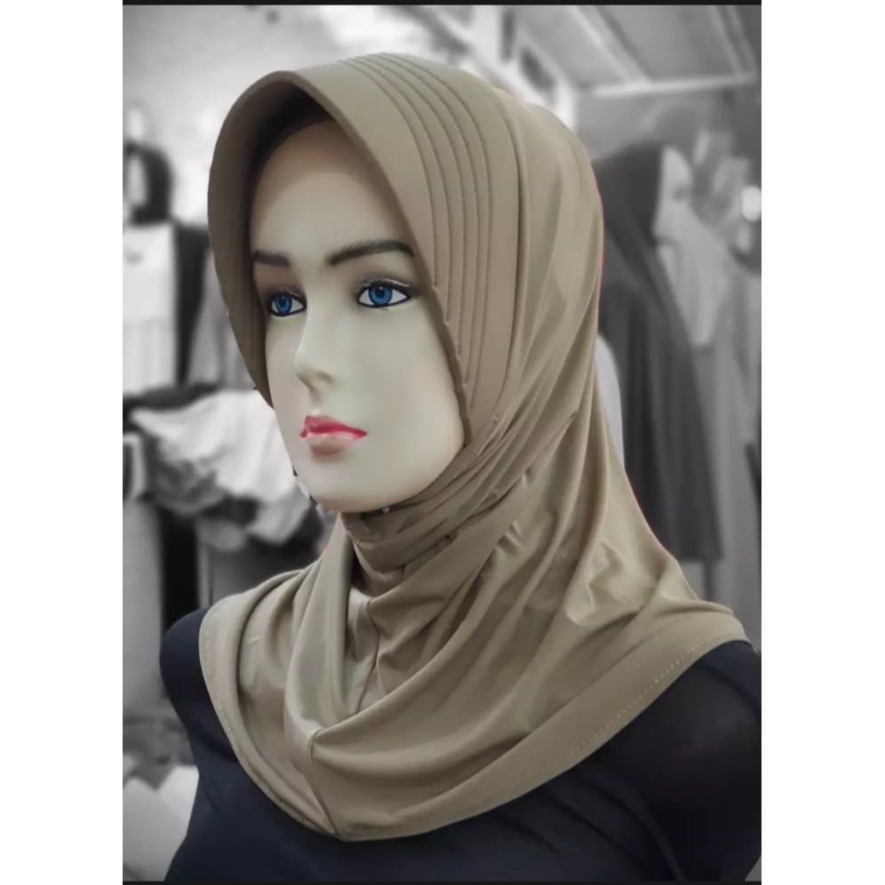 Jilbab kantor Marshanda / Bego Poly / Jilbab Kerja Instan-3