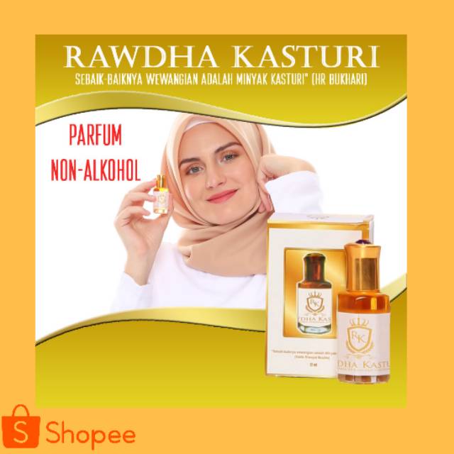 12ML Deer Musk Oil / Kasturi Parfum Minyak Wangi Arab Rawdha Kasturi