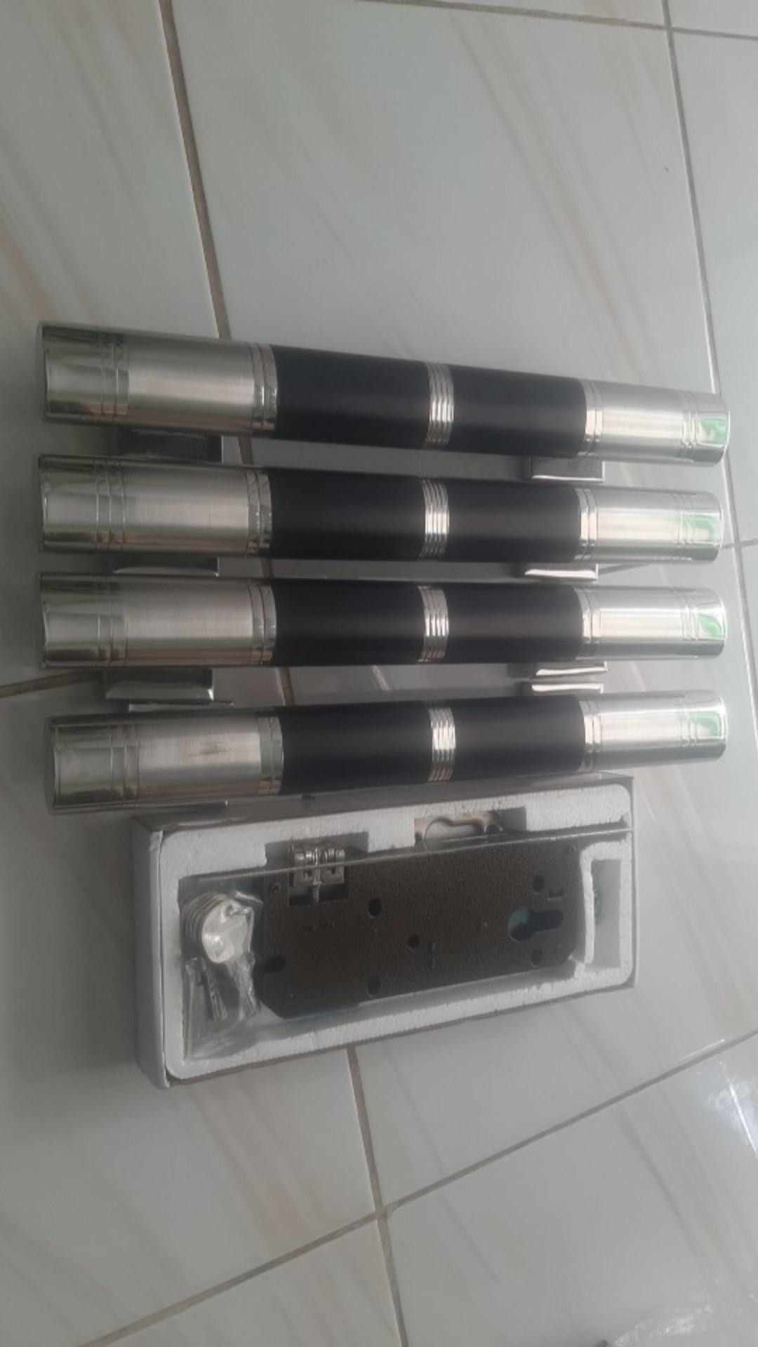 Handle Pintu Rumah 33 Cm Tarikan Pintu Minimalis Gagang Pintu Rumah Suling Oval Stainless