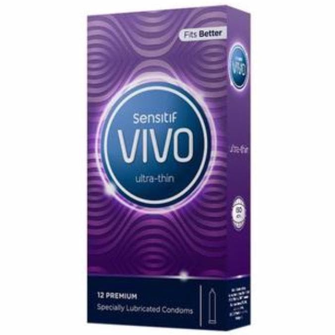 Kondom VIVO ULTRA THIN isi 12 Pcs / Alat Kontrasepsi