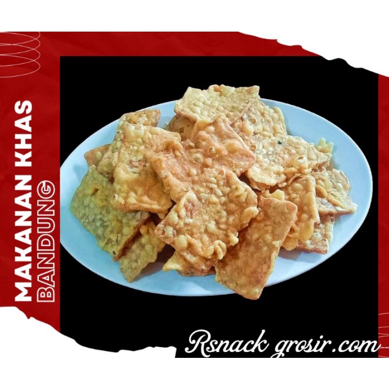 

keripik tempe goreng mini bandung renyah asin gurih 250gr