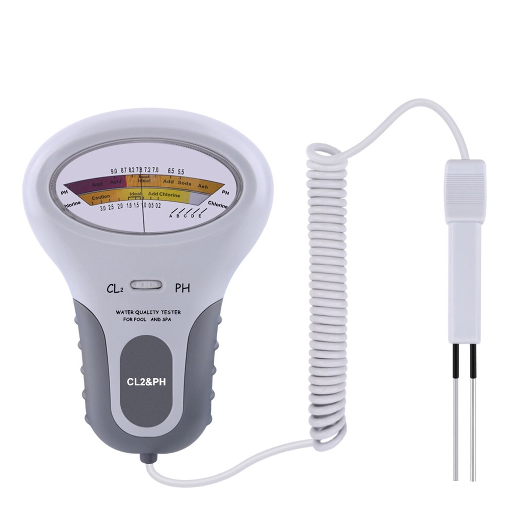 PH Chlorine Tester Kaporit CL2 Klorin Meter Air Kolam Renang Aquarium