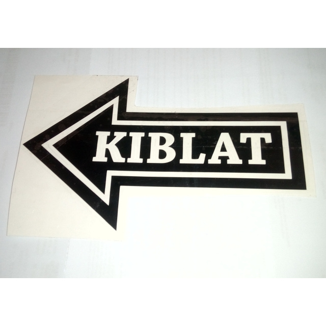 

s50d10x Stiker Arah Kiblat Muslim Sholat Sticker Sign Tanda Logo Plafond Atas D501Cnf