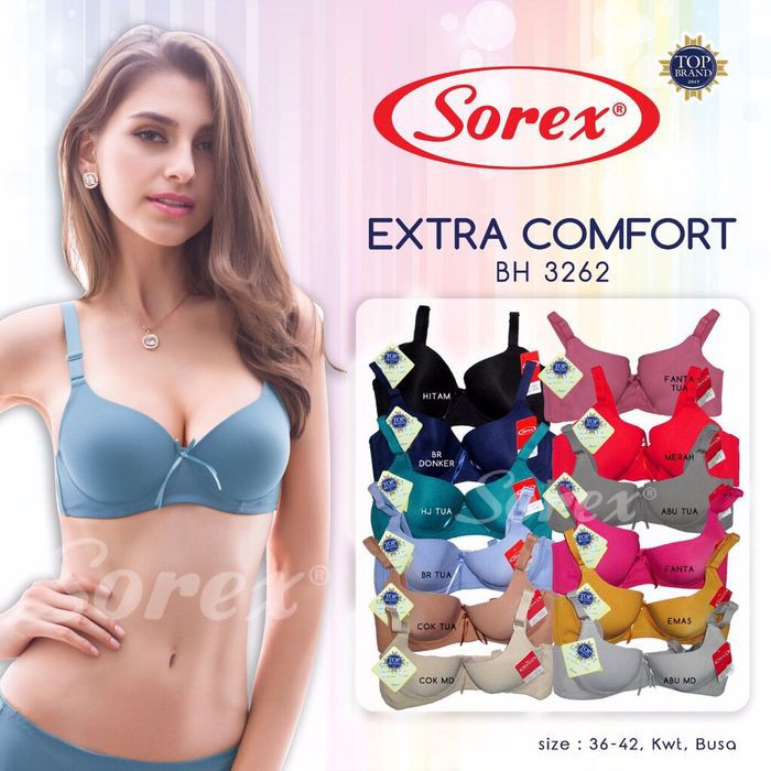 BH Sorex 3262 Busa Kawat | Sorex Bra Full Cup | Kancing 3 Cup Besar - SGuna