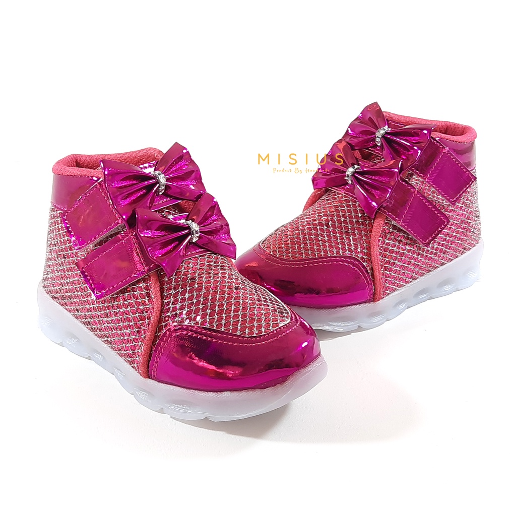 Misius - Sepatu Pesta Anak Sepatu Boots Sparkle