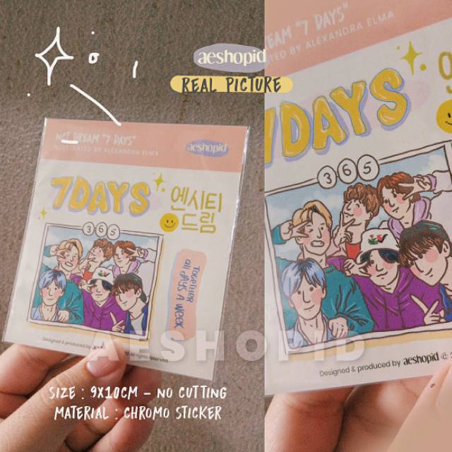 (NC-006) NCT DREAM Reload 7 Days Decorative Sticker Set ✨ 100% original fanmade goods by AESHOPID