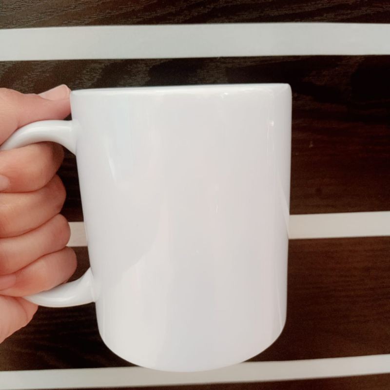 Mug Coating Putih Polos (Siap Cetak) local