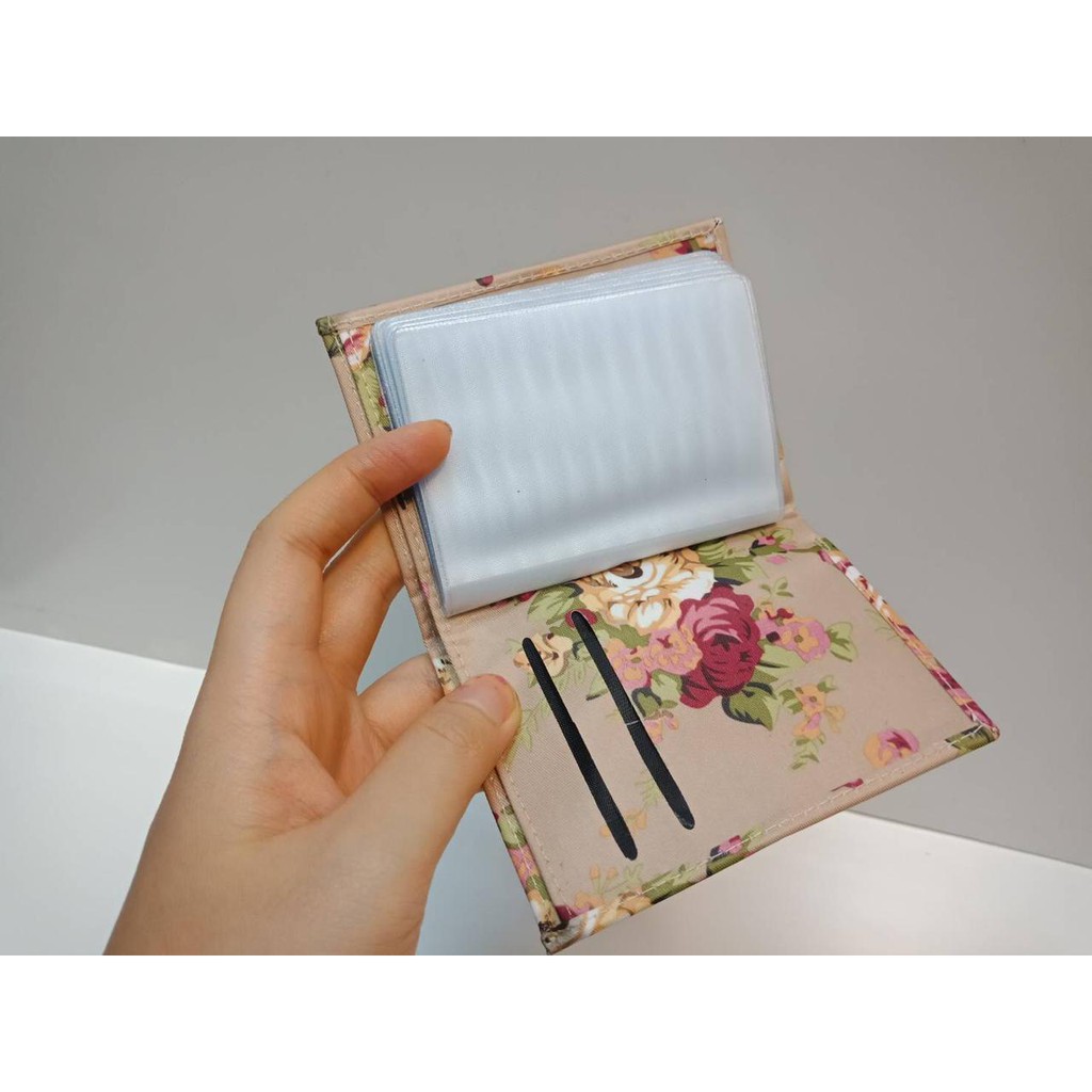 DOMPET TEMPAT KARTU / CARD HOLDER MODEL BUNGA ( 4 WARNA )