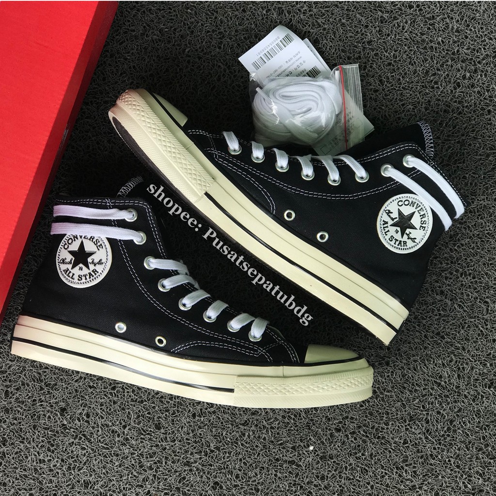 CONVERSE 70S HIGH EGRET BLACK WHITE