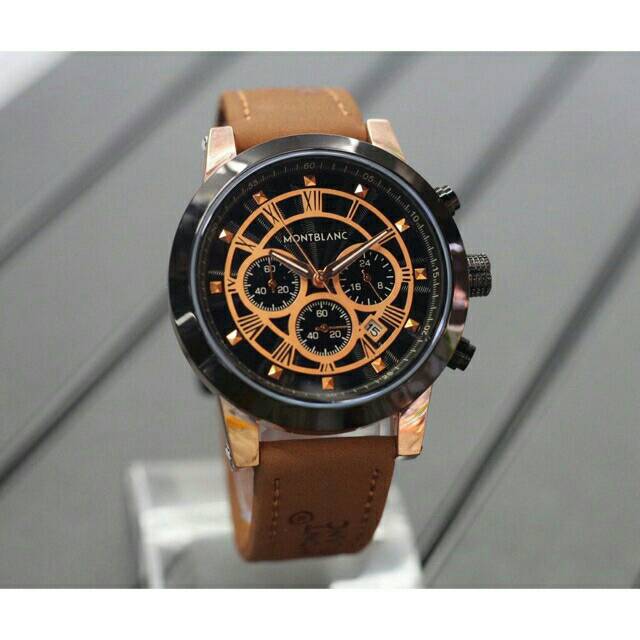 Jam tangan pria/cowok chronograph montblanc
