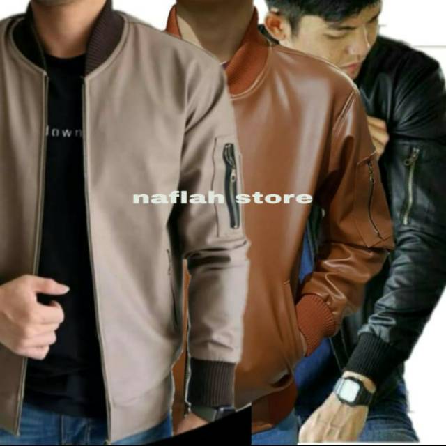 Jaket Inv Bomber Mercuru  Pusat fashion atasan pakaian pria cowok jaket laki big black navy T7Z2