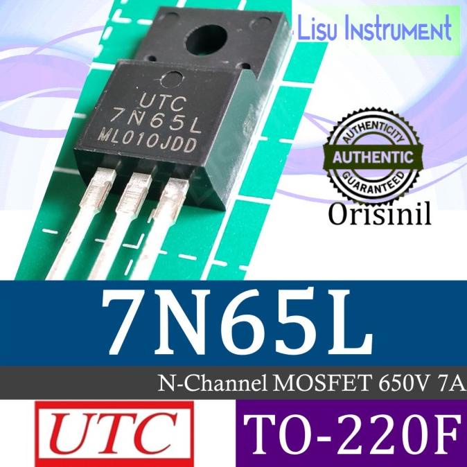 7N65L 7A, 650V N-CHANNEL POWER MOSFET TO-220F UTC Original lisuin90 Ayo Beli