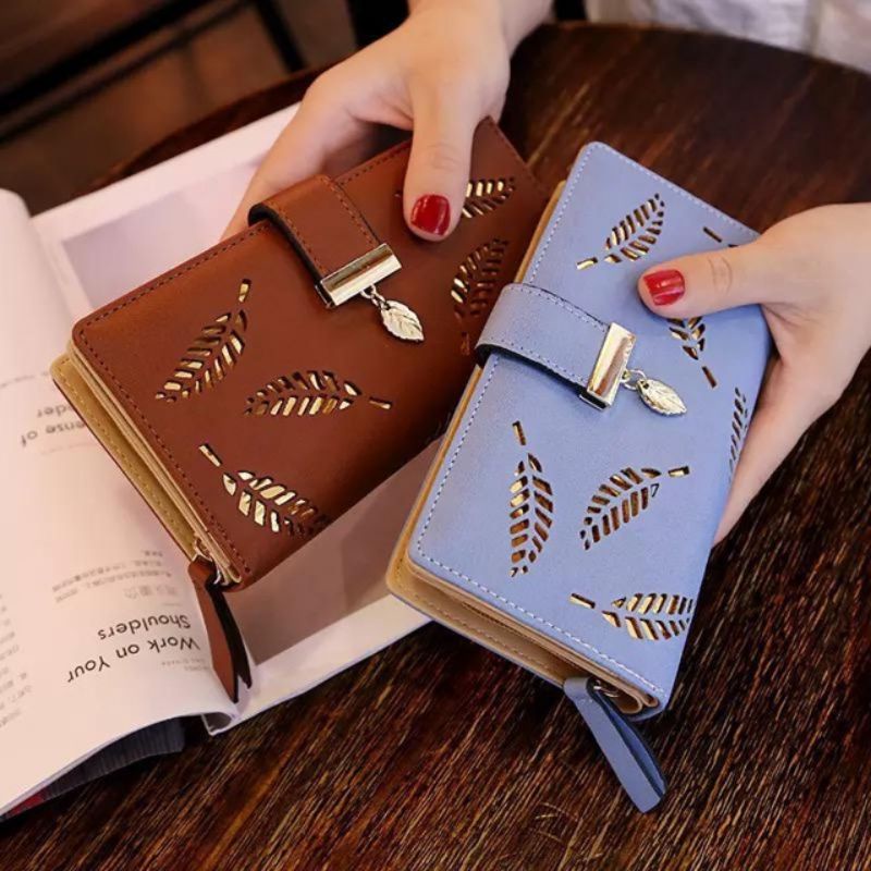 Dompet Panjang Wanita Kulit Sintetis Premium Dompet Lipat Dompet Import Terlaris Fashion Korea Kekinian