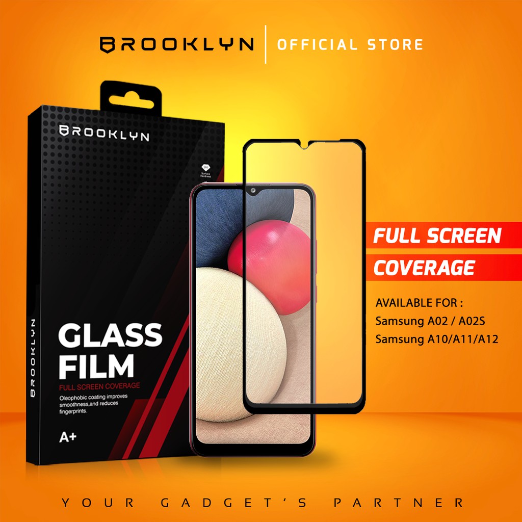 Brooklyn Tempered Glass SAMSUNG A14/A03/A02/A10/A11/A12 Full Cover Around Protection