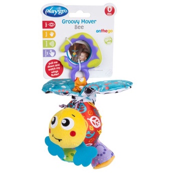 PLAYGRO Groovy Mover Bee - Mainan Bayi BPA Free