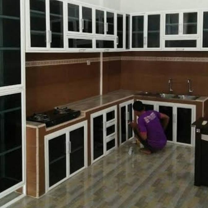 Produk Terbaik] Kitchen Set Minimalis Aluminium Costum