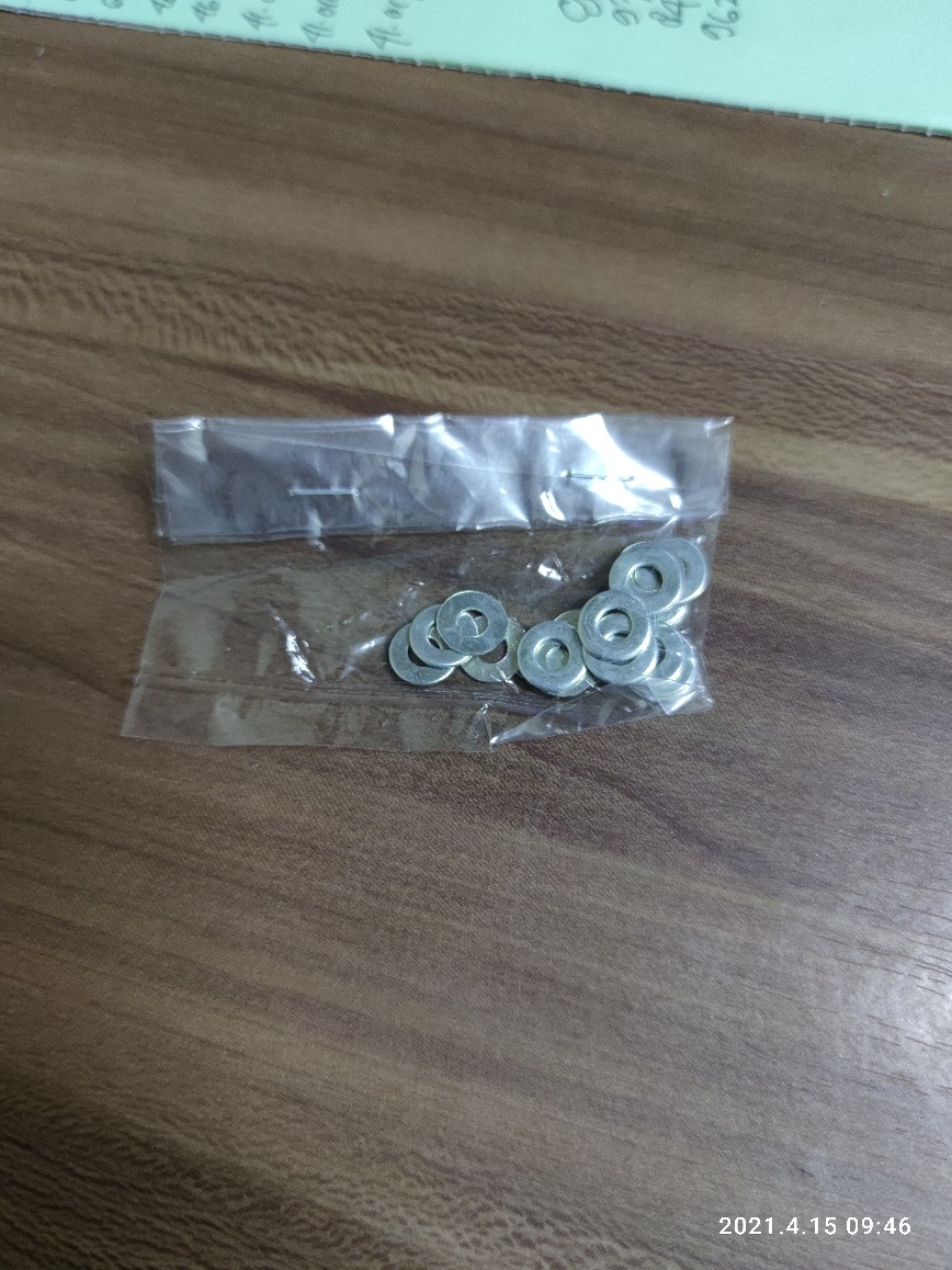 Bisa Bayar Di Tempat 10 Pcs M4 Ring Plat Putih (washer Plate)